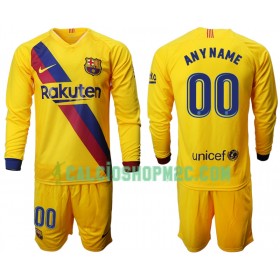 Barcellona Bambino Maglia Trasferta 2019/2020 Manica Lunga (+ Pantaloncini)